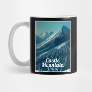 Castle Mountain Alberta Canada ski Mug